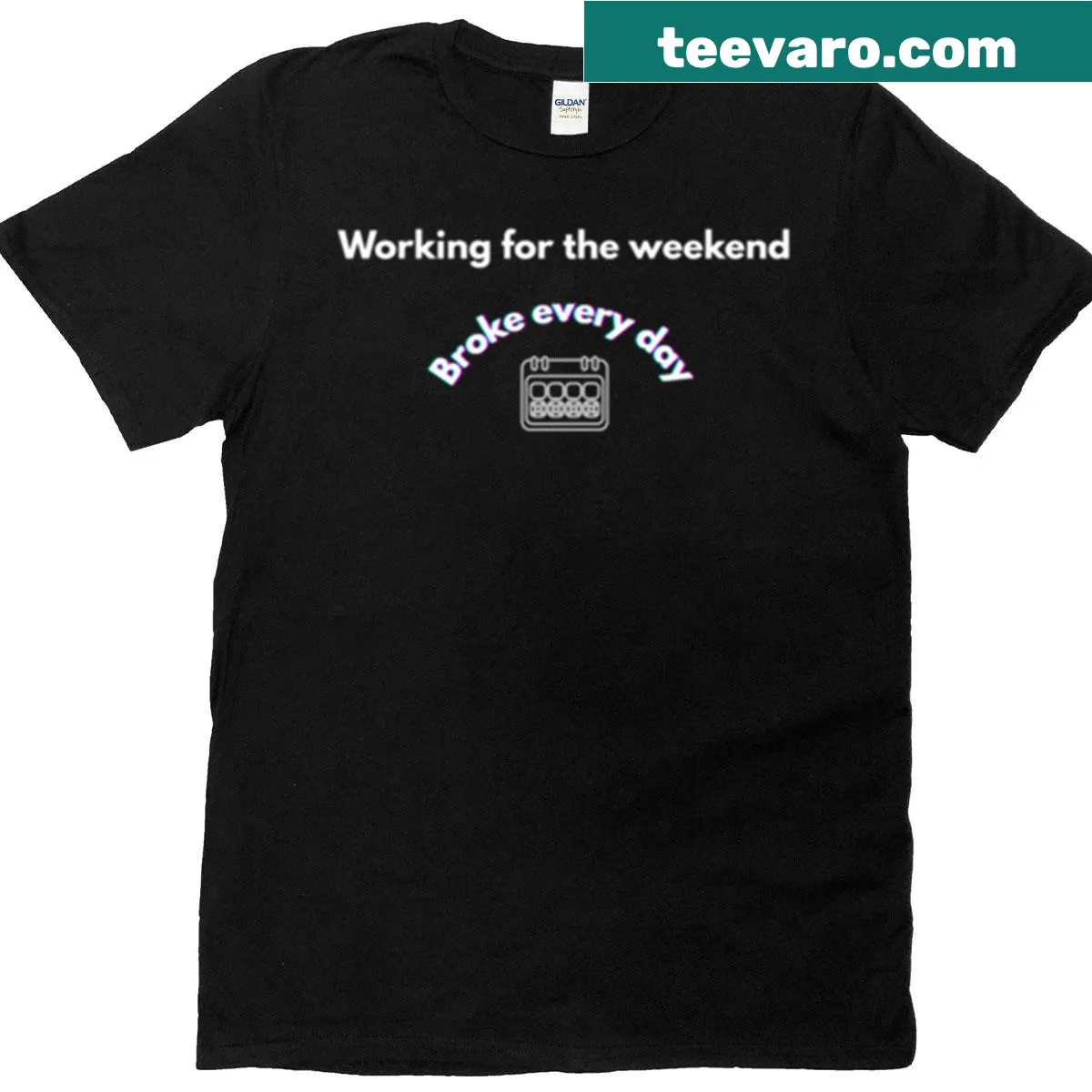 Sarcastic burnout t-shirt reflecting modern work struggles — on a men's t-shirt