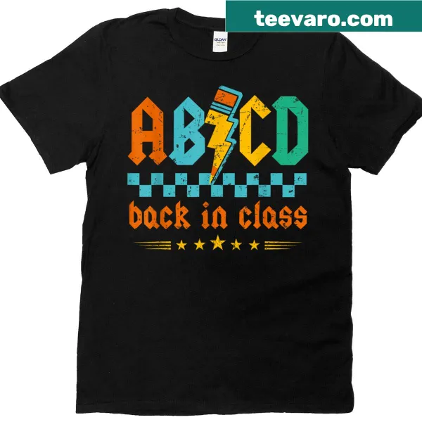 ABCD back to school t-shirt for teachers and students