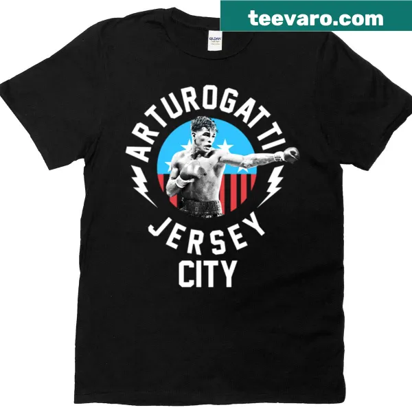Arturo Gatti Jersey City t-shirt with artistic representation