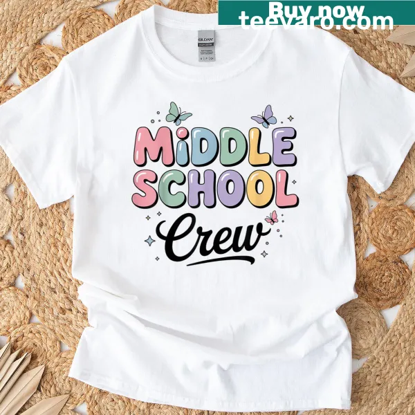 Back To School T-shirt with cheerful lettering design