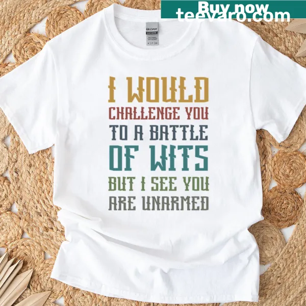 Fun T-shirt with humorous typography about family interactions.