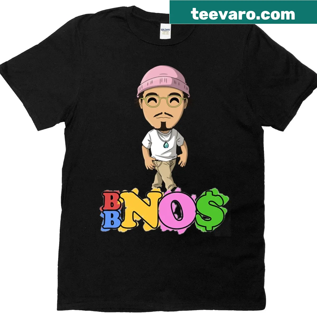 2023 Bbno Merch Logo T-shirt for music fans — on a men's t-shirt