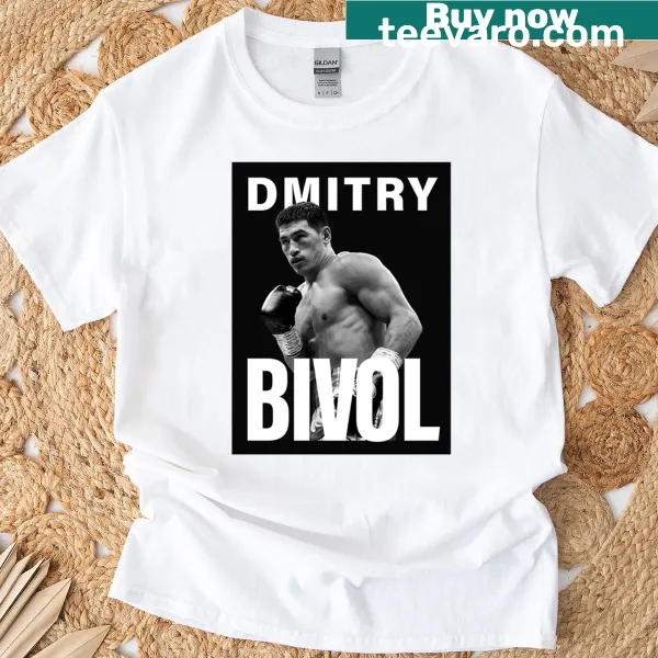 Graphic T-shirt featuring Bivol in a boxing design