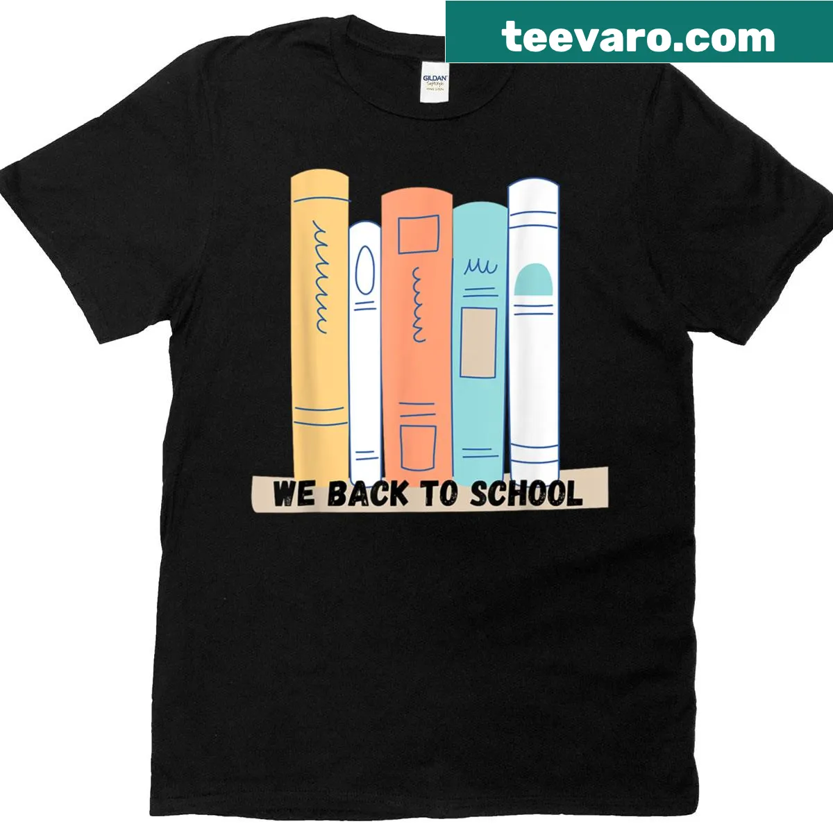Funny student T-shirt with 'Bruh We Back Again' design — on a men's t-shirt