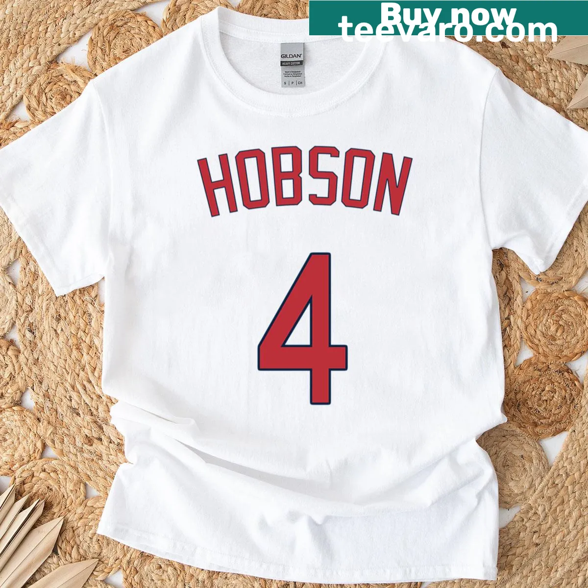 Bold Butch Hobson t-shirt with a prominent name design — on a men's t-shirt
