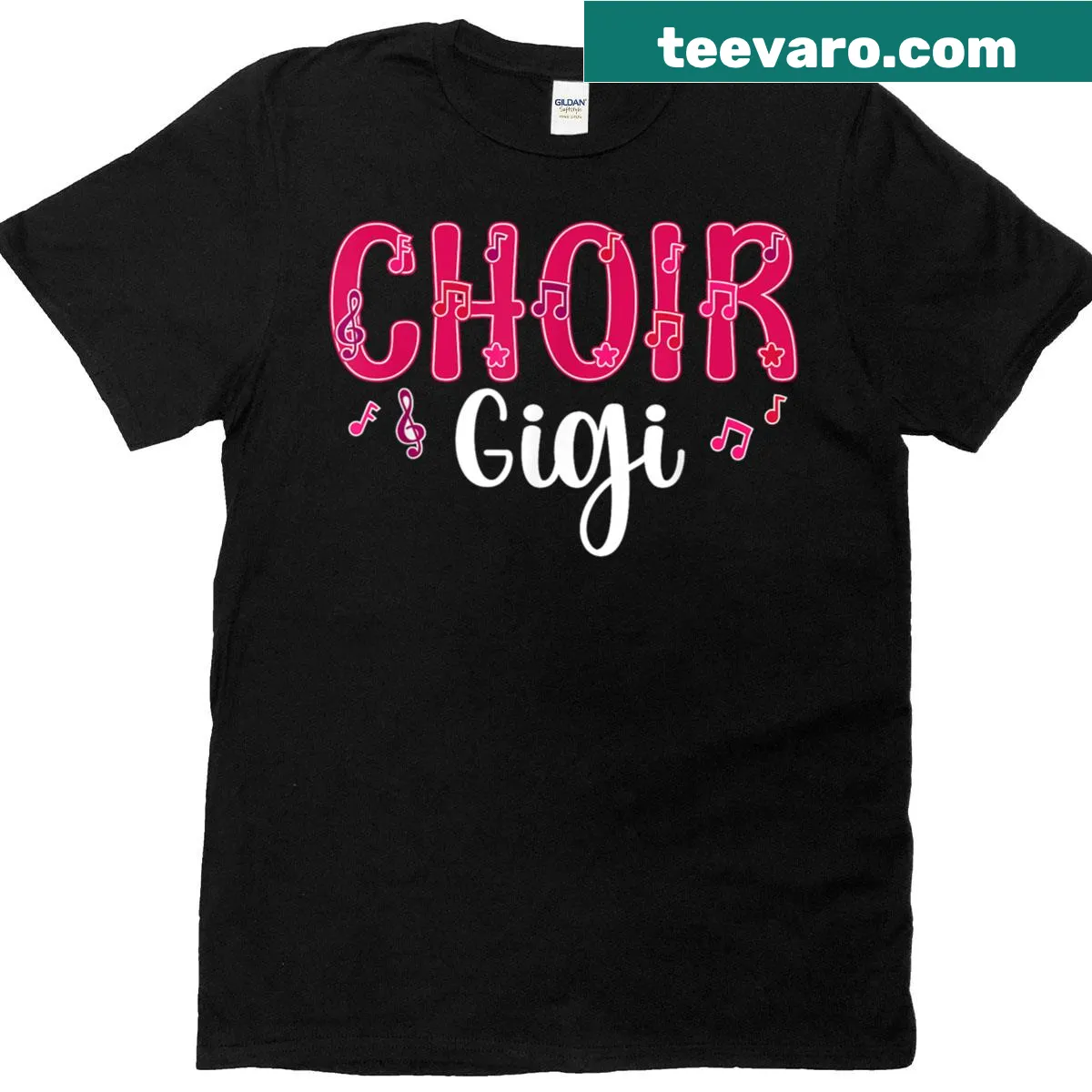 Proud Grandma T-shirt with message about choir support — on a men's t-shirt