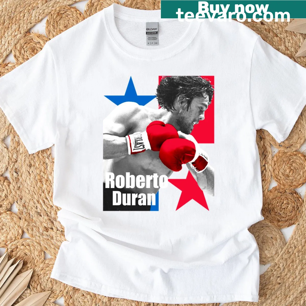 Tribute T-shirt to boxer Roberto Duran featuring his nickname — on a men's t-shirt
