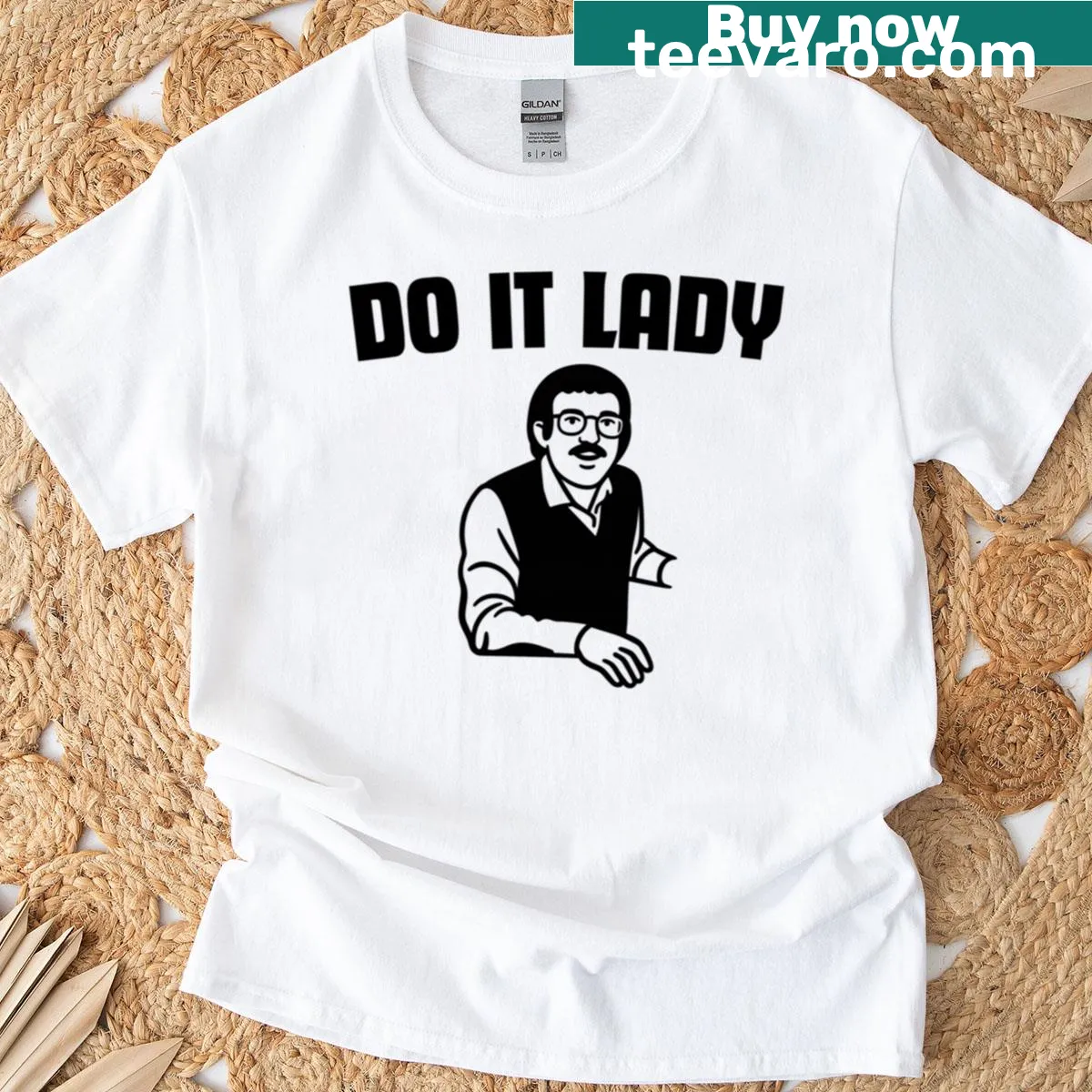 Oversized t-shirt with a funny and sarcastic saying — on a men's t-shirt