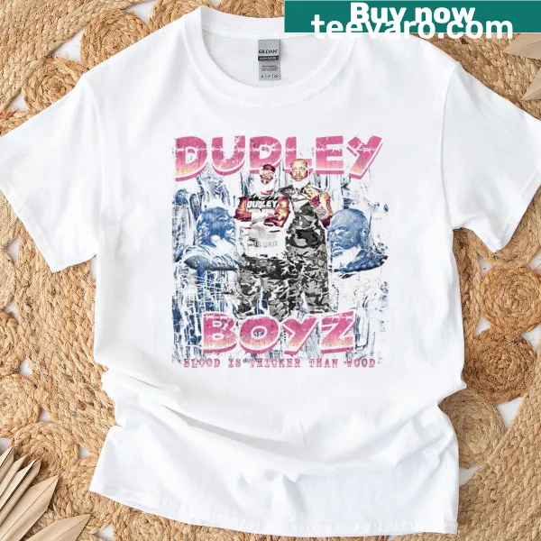 Vintage Dudley Boyz wrestling t-shirt with retro graphic and bold text