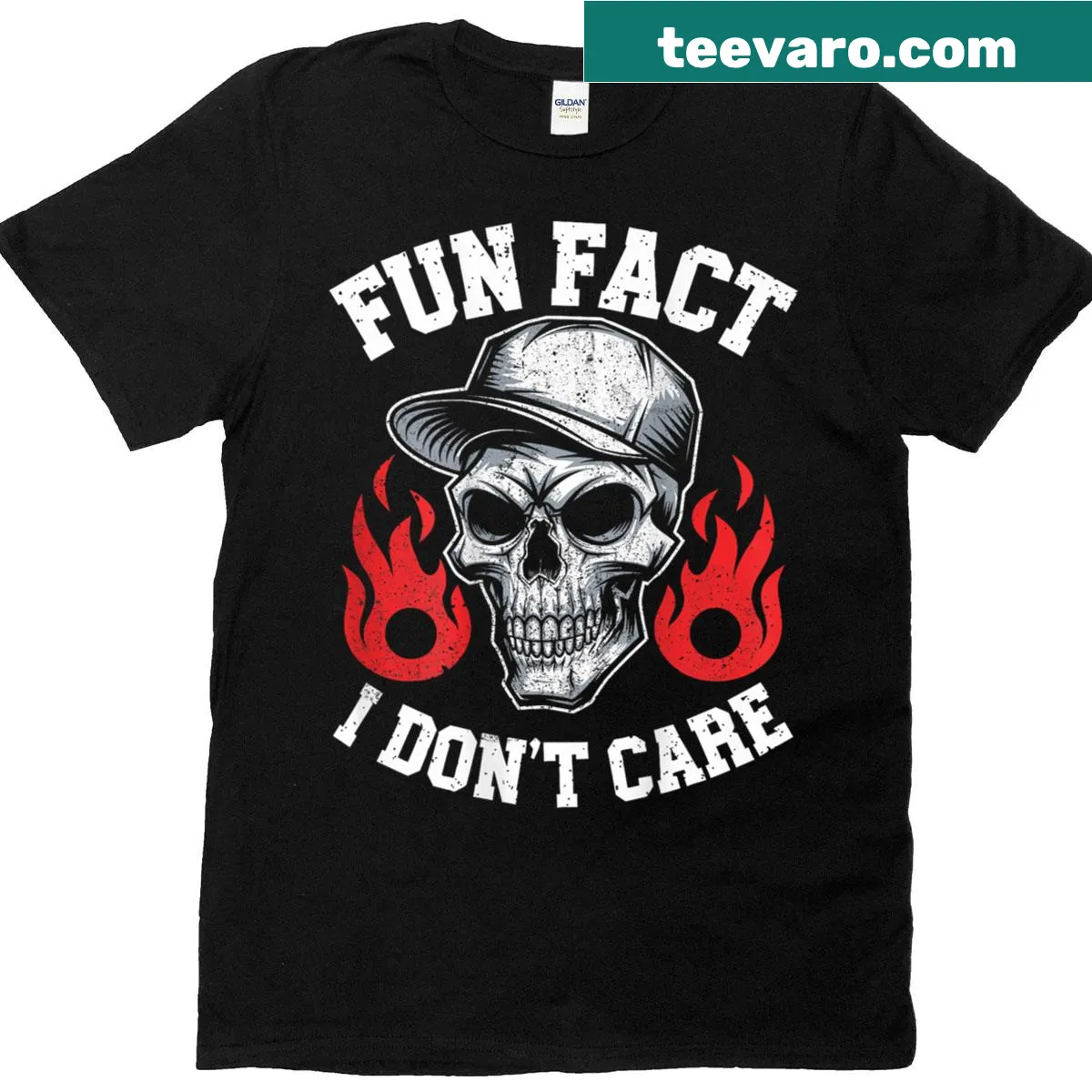 Funny skeleton graphic with a sarcastic quote on a T-shirt — on a men's t-shirt