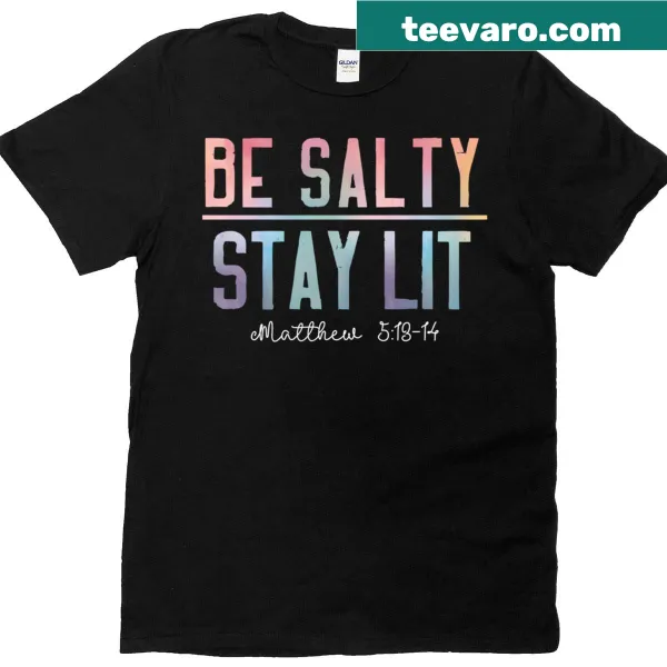 Salty and lit humorous women's t-shirt