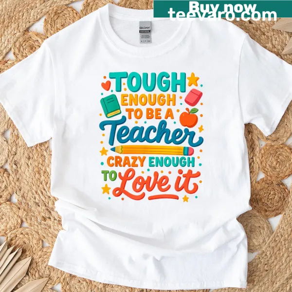 Playful teacher humor graphic t-shirt for back-to-school.
