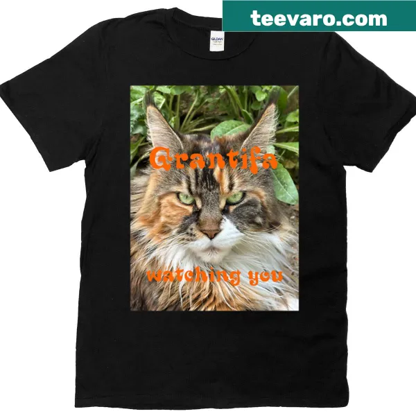 T-shirt with ironic text about surveillance culture