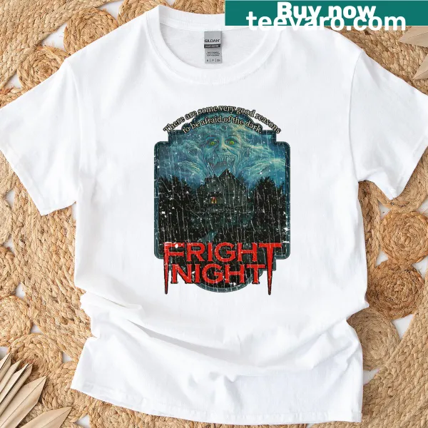 Vintage-style Fright Night 1985 T-shirt for horror film fans