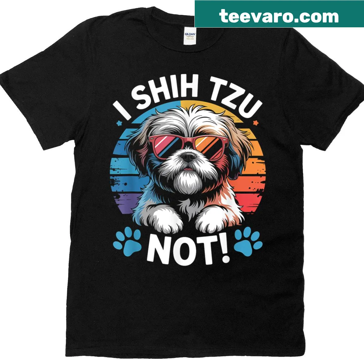 Funny t-shirt for Shih Tzu owners with playful phrase — on a men's t-shirt