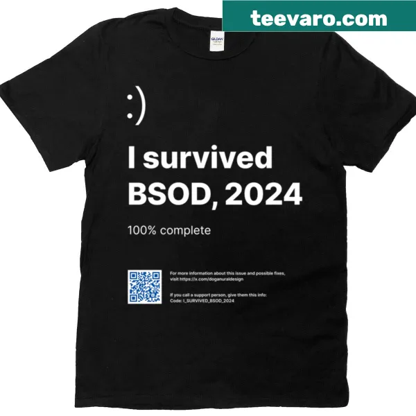 Humorous t-shirt referencing the Blue Screen of Death