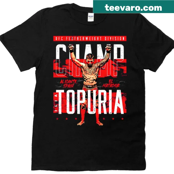 Ilia Topuria champion T-shirt design