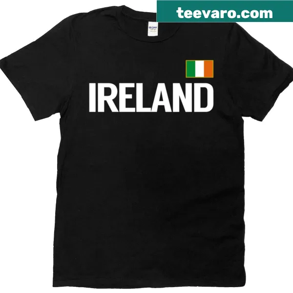Ireland National Team T-shirt with Irish flag and soccer design