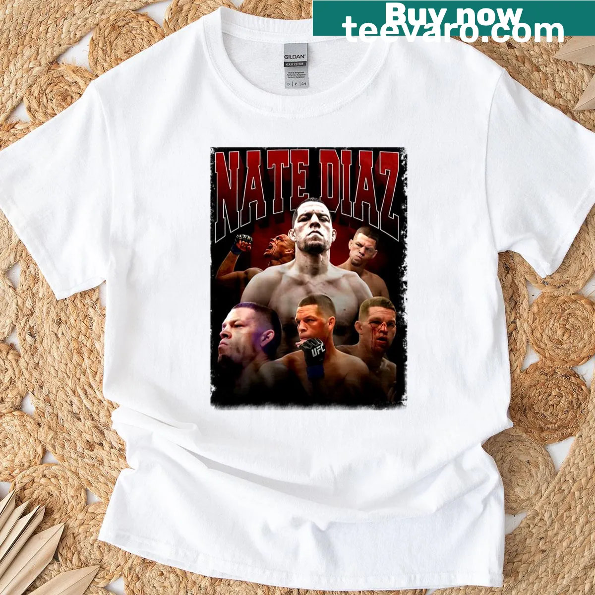 Retro jiu-jitsu t-shirt with 90s-inspired graphics — on a men's t-shirt