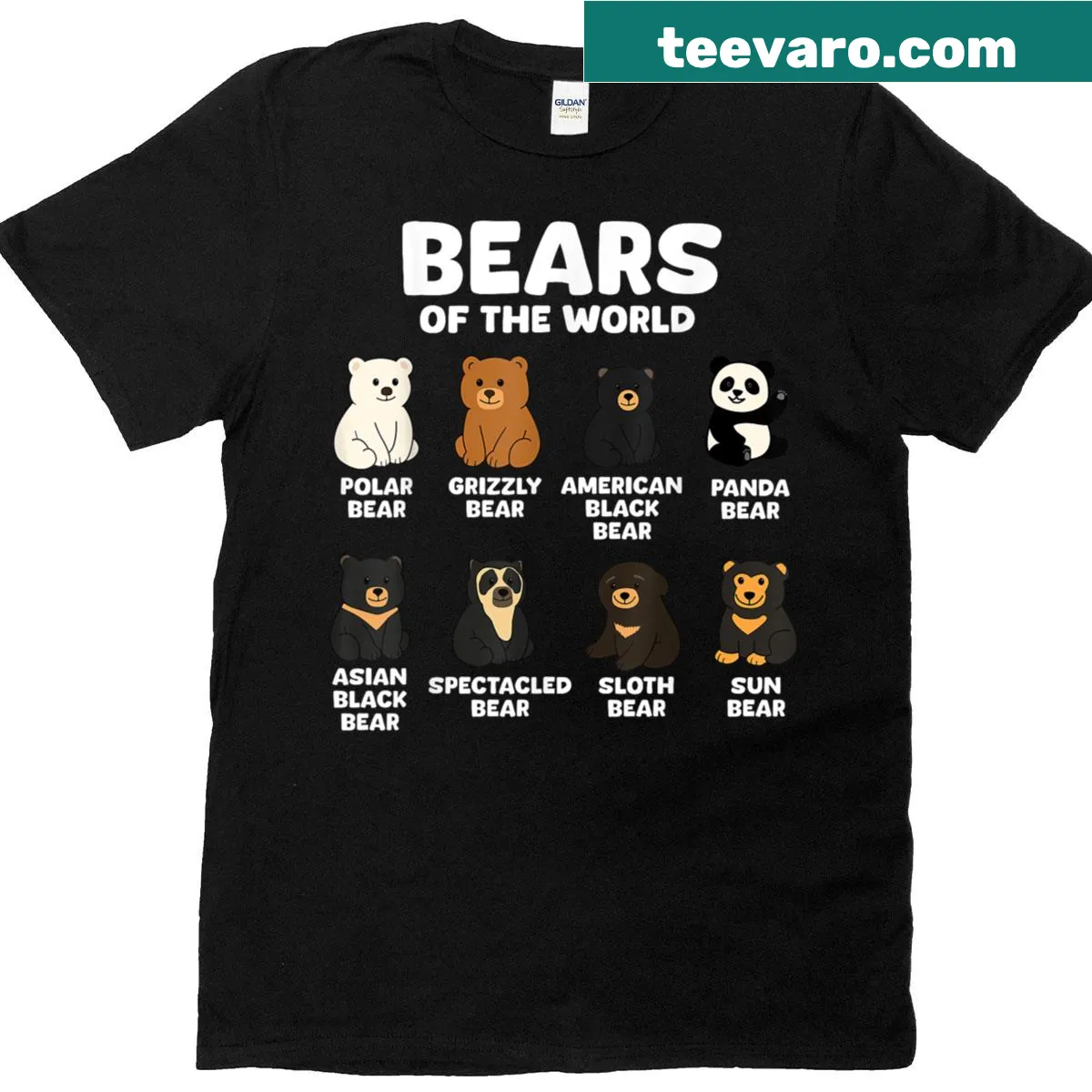 Cute bear illustrations on kids t-shirt — on a men's t-shirt