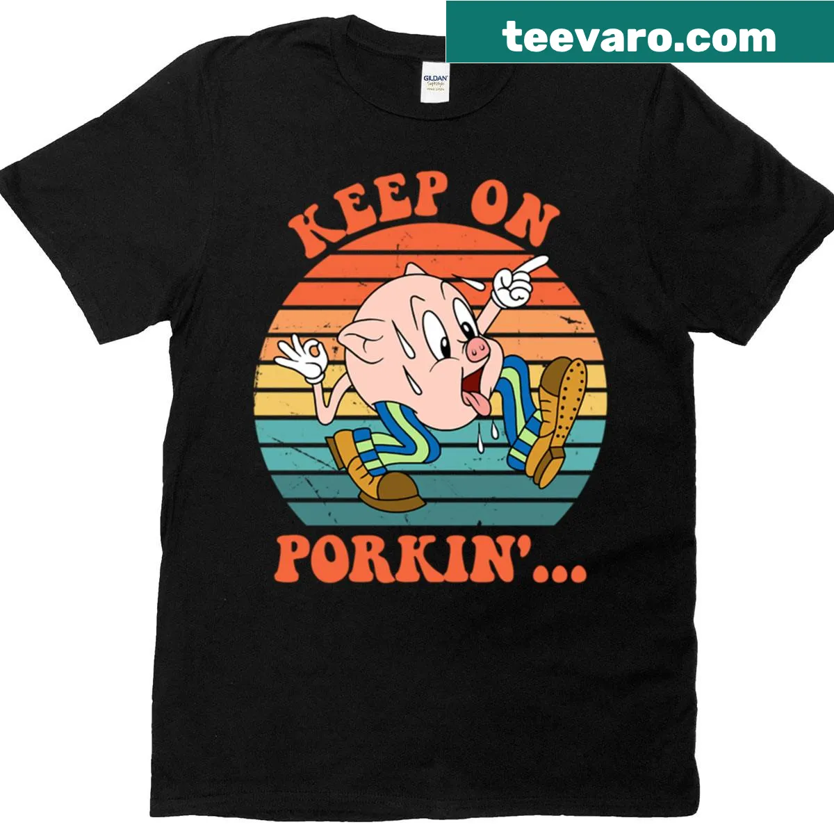 Playful typography T-shirt with a humorous food pun — on a men's t-shirt