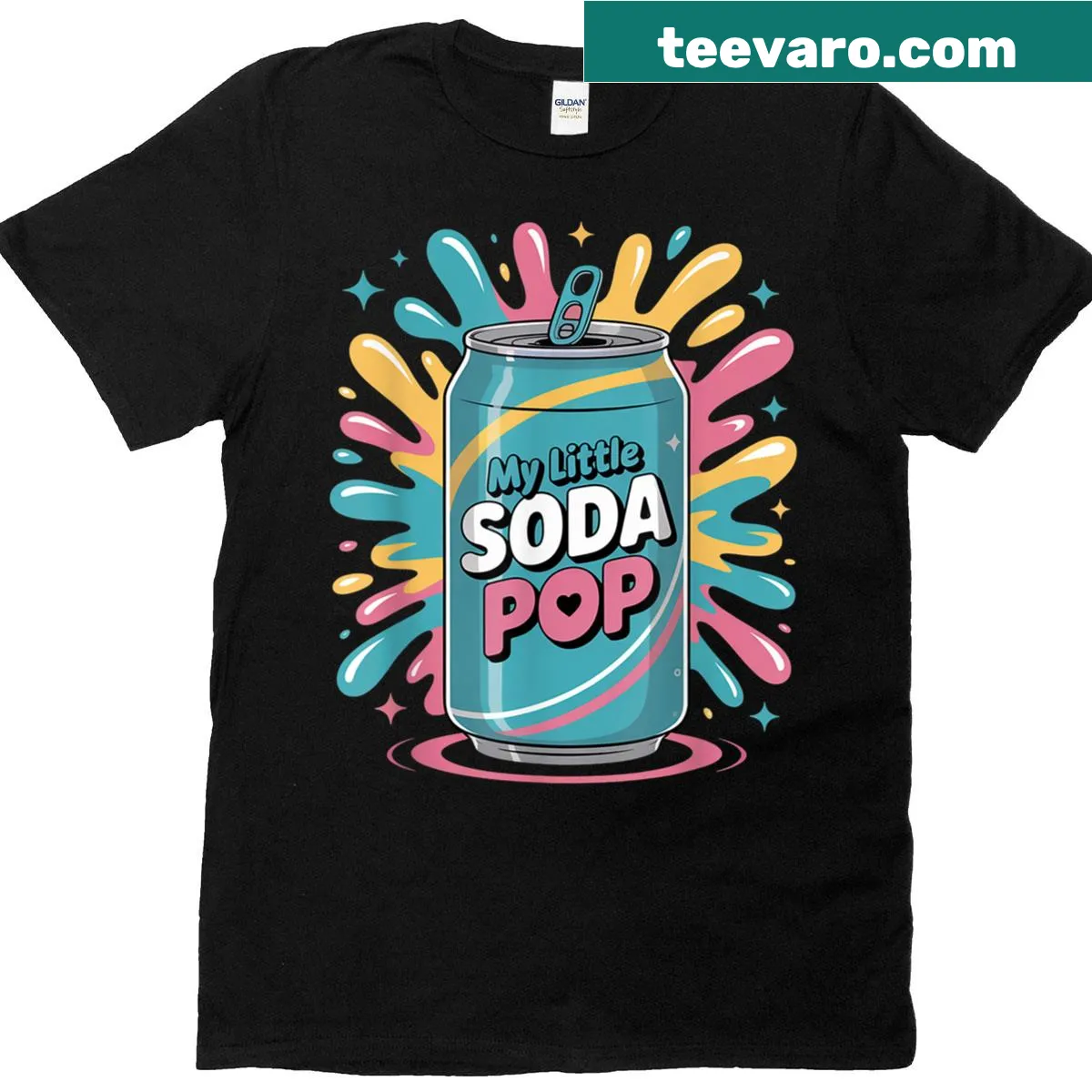 Kawaii inspired Korean music themed t-shirt — on a men's t-shirt
