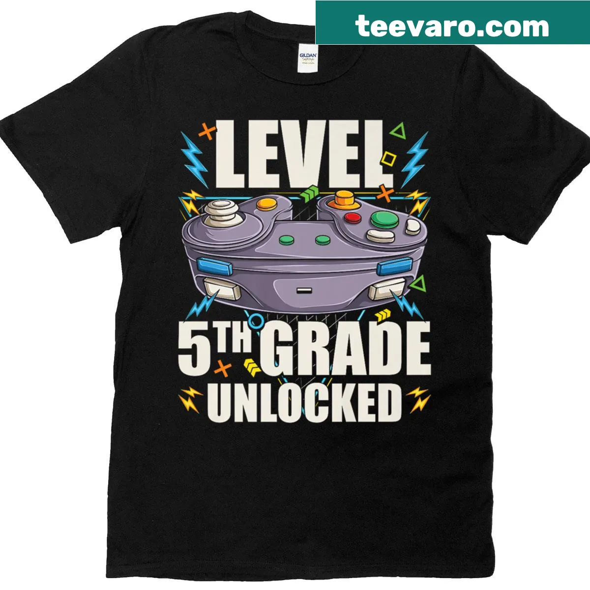 5th grade unlocked graphic t-shirt for boys ready for school — on a men's t-shirt