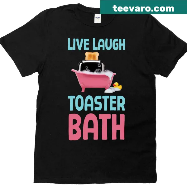Cute t-shirt featuring a funny toaster bath meme design