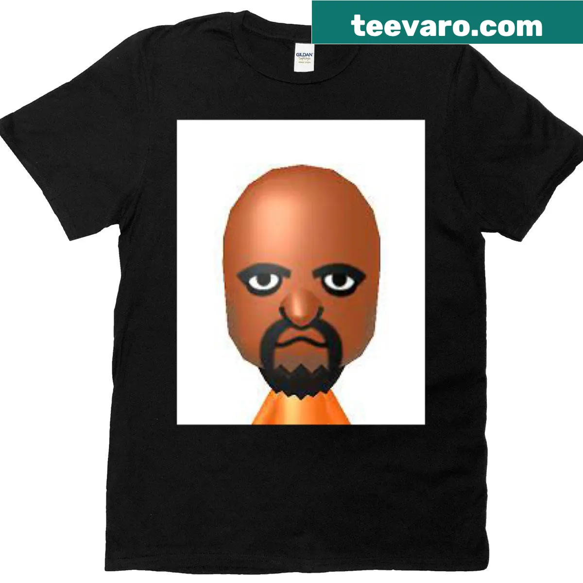 Playful cartoon-style Matt Mii graphic t-shirt for gaming fans — on a men's t-shirt