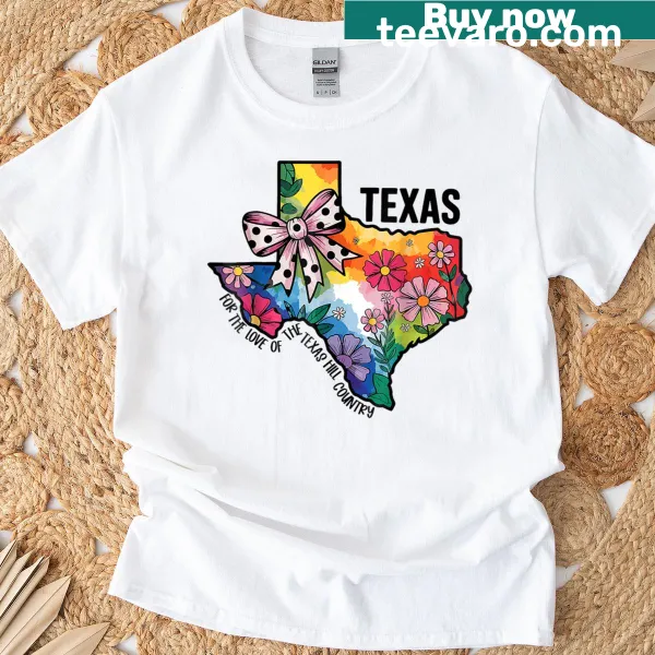 Inspirational T-shirt with 'Pray For Texas Hill Country 2025' text