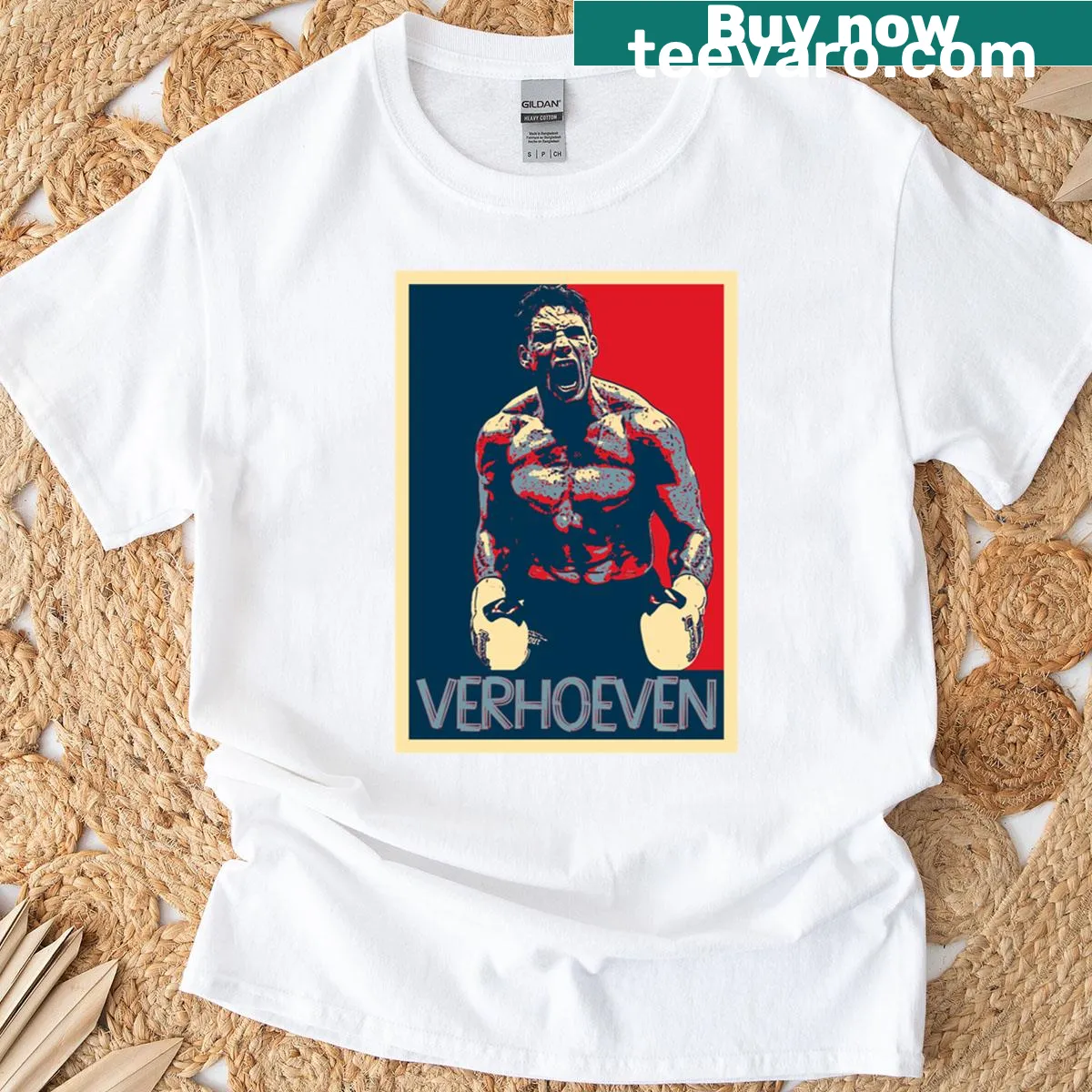 Rico Verhoeven Hope T-shirt featuring inspirational typography — on a men's t-shirt