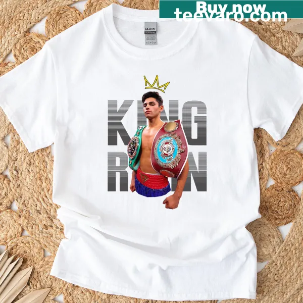 Ryan Garcia King Ryan graphic T-shirt with sticker-style design