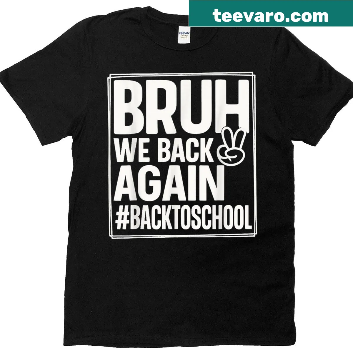 Graphic T-shirt for teachers celebrating the back-to-school season — on a men's t-shirt