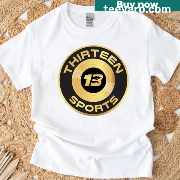 Minimalist T-shirt featuring the number '13' for sports fans