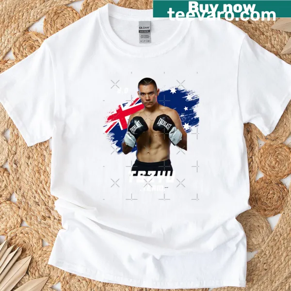 Graphic t-shirt featuring Tim Tszyu's name and number 20