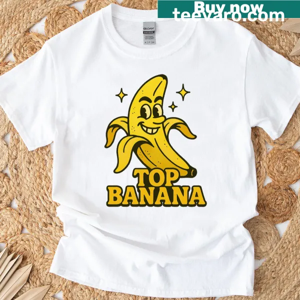 Retro cartoon banana graphic T-shirt