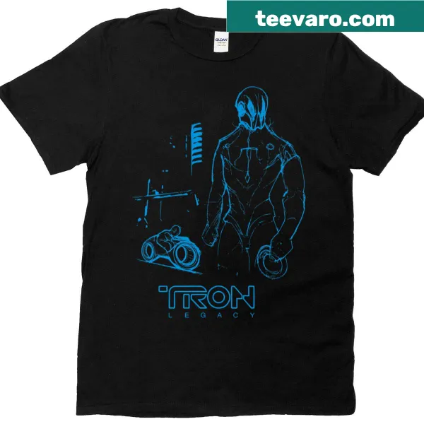 T-shirt featuring a design inspired by Tron Legacy film