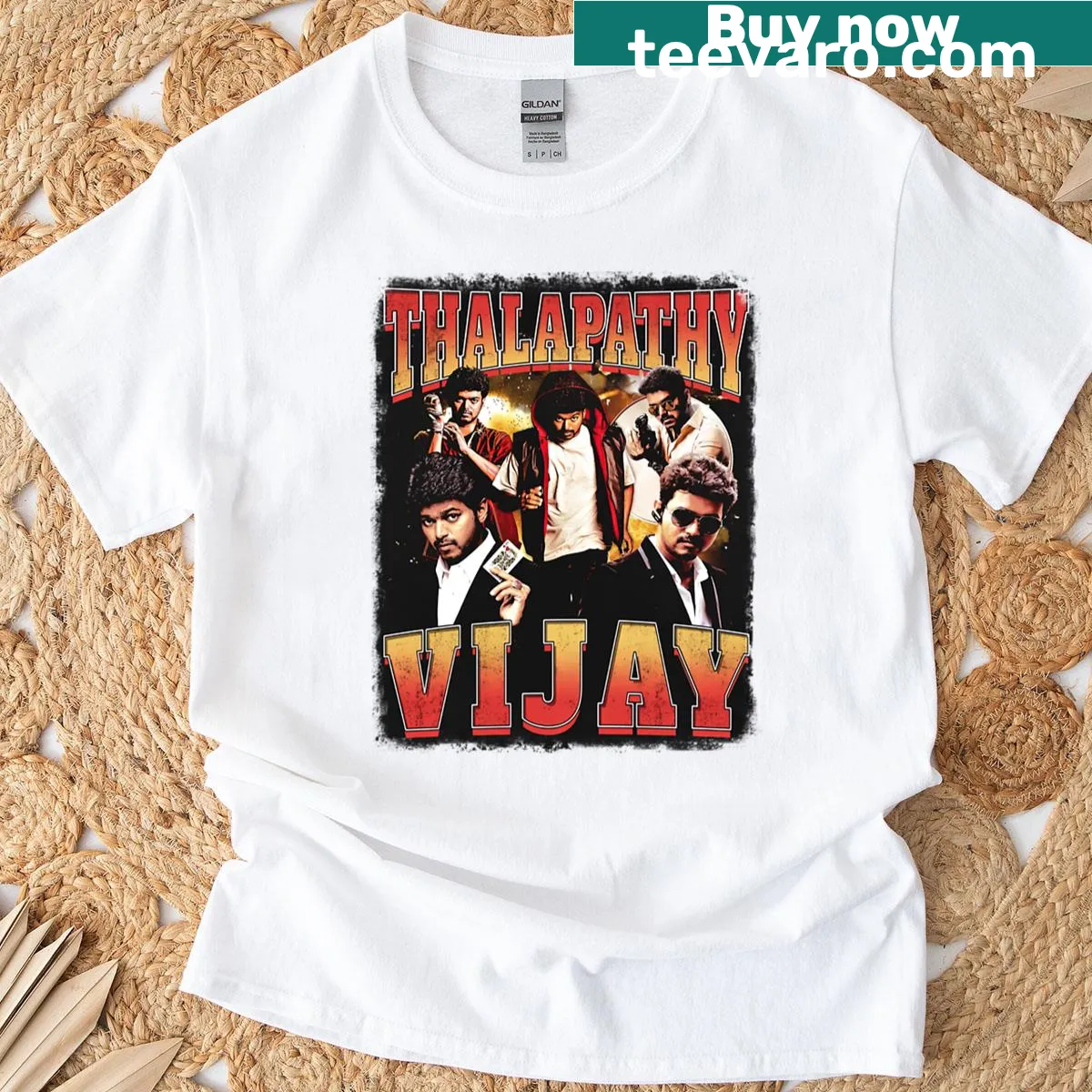 Stylish graphic T-shirt featuring unique design — on a men's t-shirt
