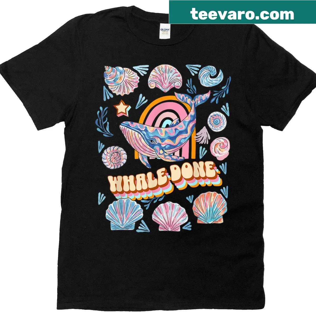 Humorous T-shirt featuring a whale pun for marine biology lovers — on a men's t-shirt