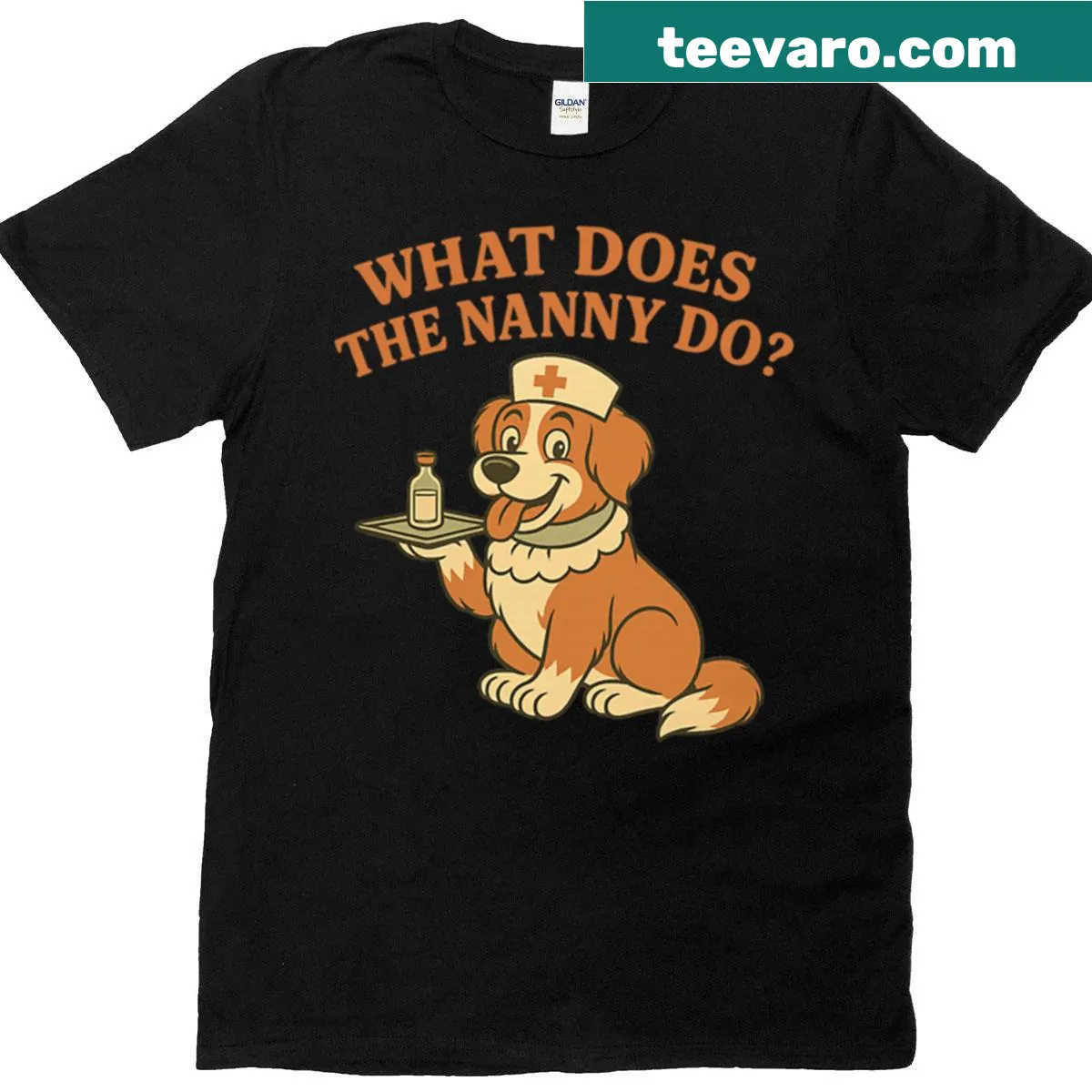 Mashup T-shirt featuring Peter Pan and Sister Wives humor — on a men's t-shirt