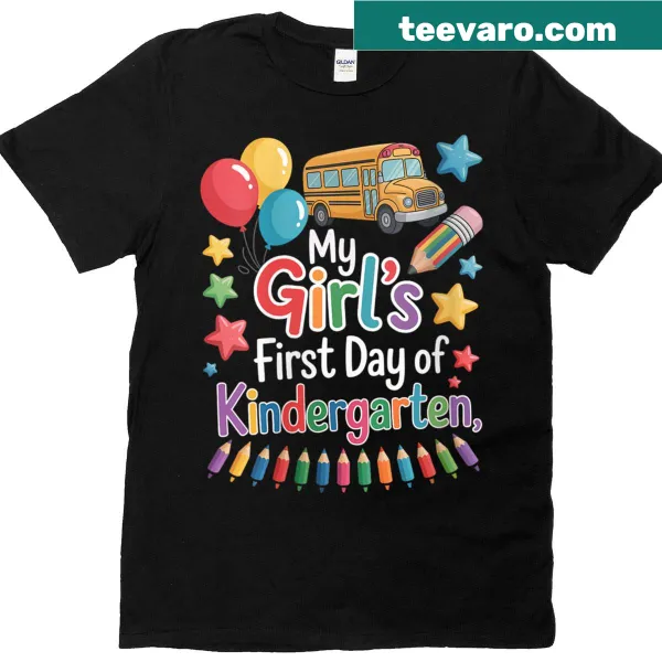 Funny Kindergarten first day shirt for proud moms