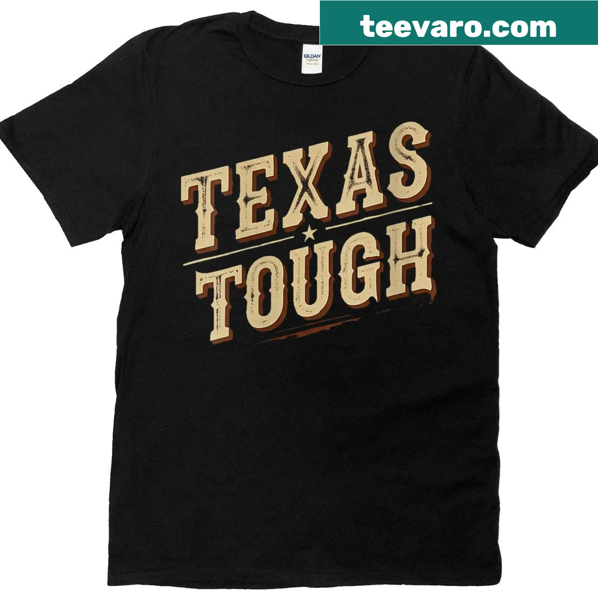 Retro t-shirt with motivational text and graphic about toughness, printed on both sides. — on a men's t-shirt