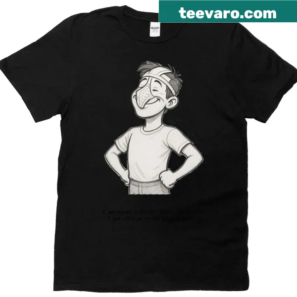 Funny youth t-shirt with a boy wearing a jockstrap on his head