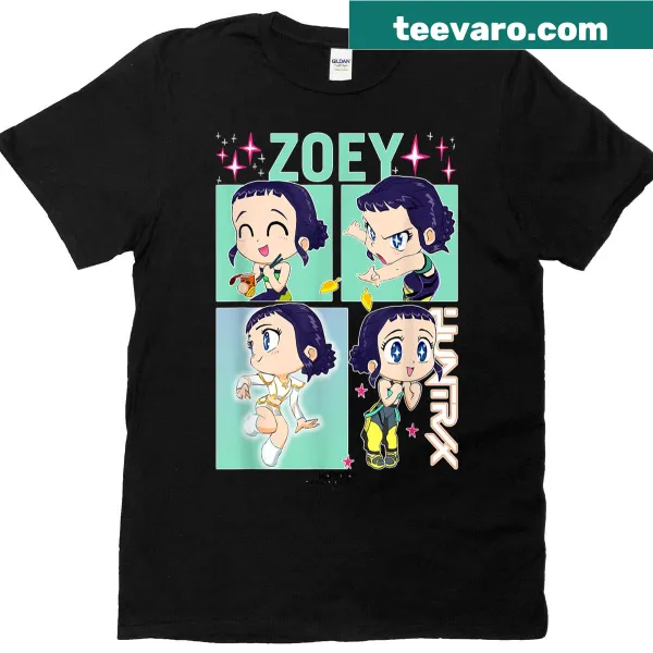 Officially licensed Zoey character t-shirt with playful design