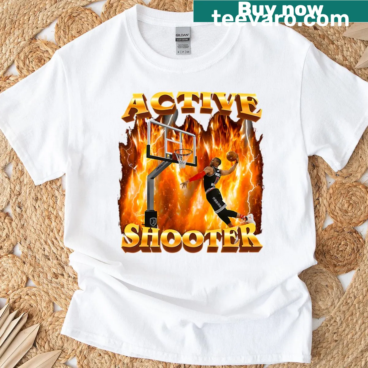 Provocative T-shirt featuring bold graphic addressing serious topics — on a men's t-shirt