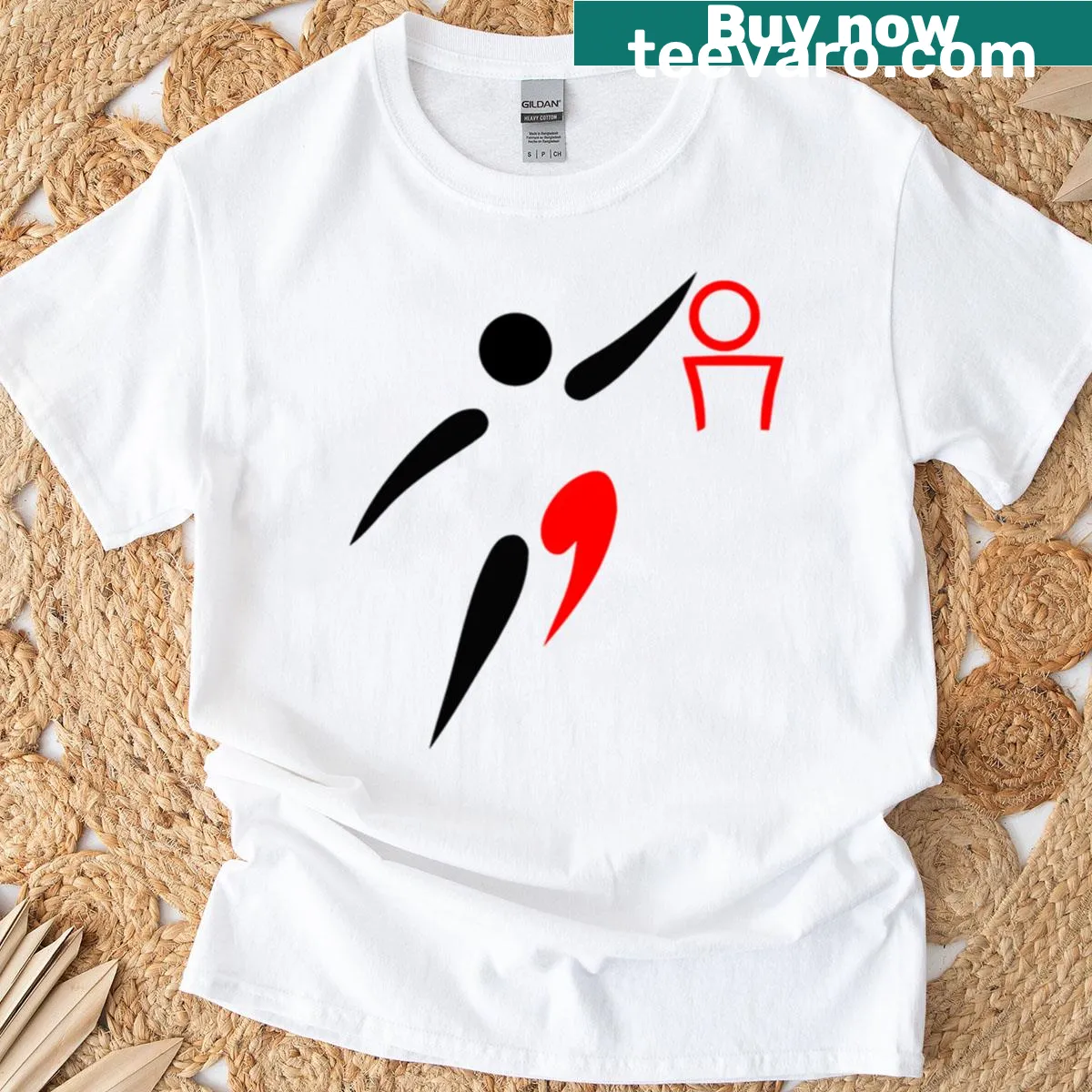 Bold typography T-shirt celebrating basketball culture and excitement — on a men's t-shirt