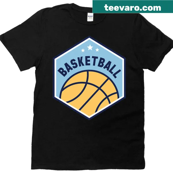 Basketball League T-shirt with dynamic typography design