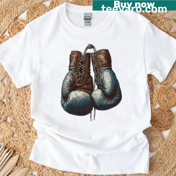Boxing gloves graphic on a t-shirt