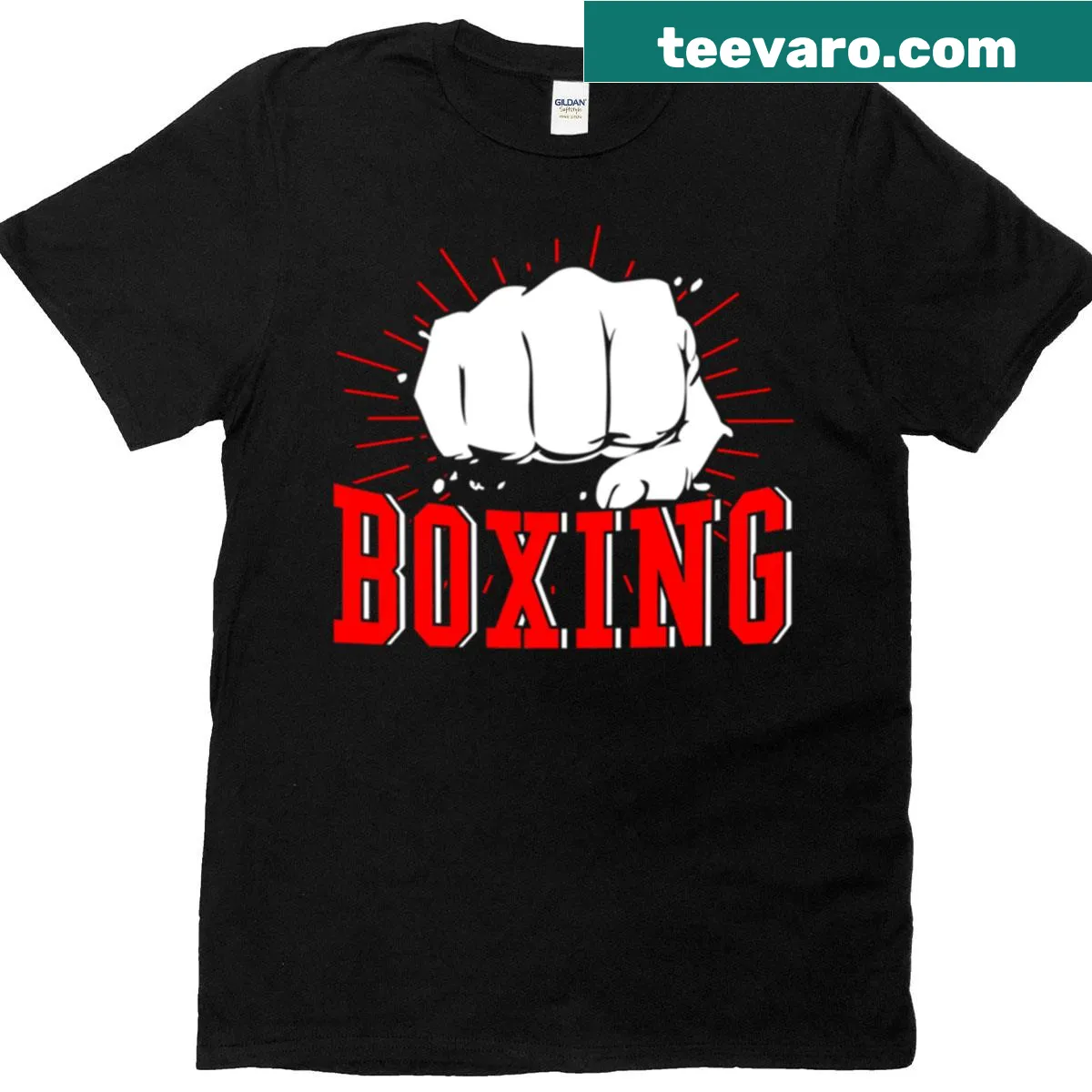 Boxing-themed t-shirt celebrating the sport for players and enthusiasts. — on a men's t-shirt