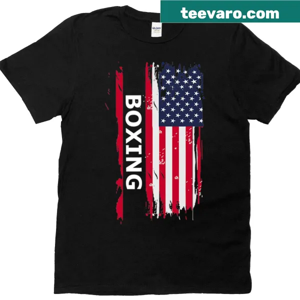 Vintage boxing-themed t-shirt with classic design for fans and enthusiasts.